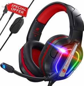 Fachixy「2024 New」FC200 Gaming Headset for PS4/PS5/PC/Xbox/Nintendo Switch