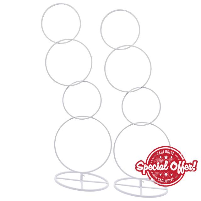 Harilla Wedding Arch Stand Flower Arch Frame with Base
