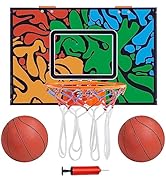 Yaheetech Height Adjustable Basketball Hoop Portable Basketball Net Stand Set System with 32''/28...