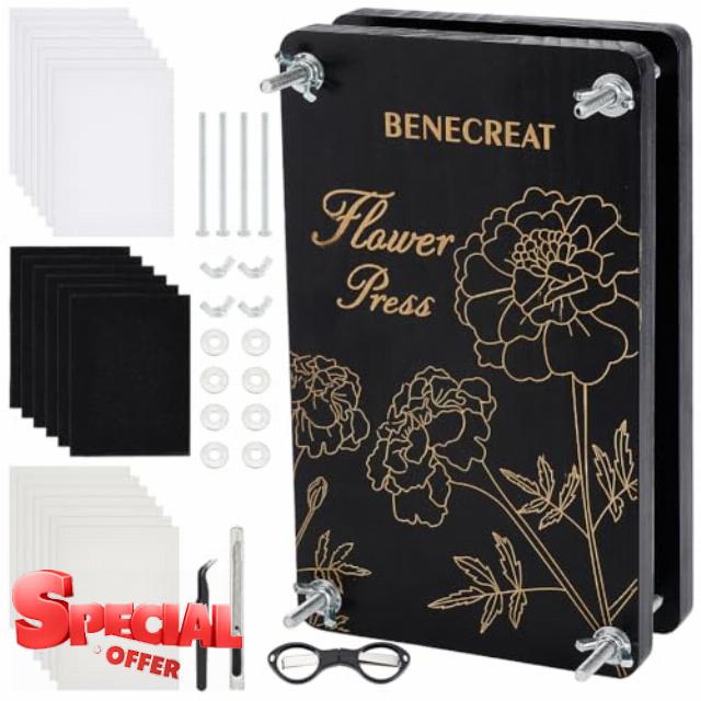 BENECREAT 249x150x16mm Flower Pressing Kit