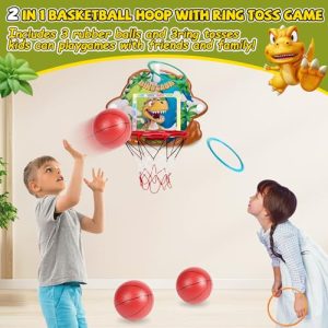Dinosaur Game Basketball Hoop Outdoor with Scoreboard & Music