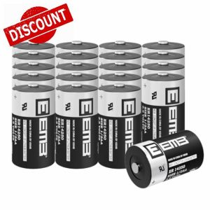 EEMB 20-Pack ER14250 1/2AA 3.6V Lithium Battery - Non-Rechargeable