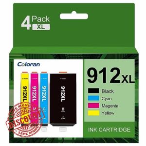 Coloran 912XL 3YP34AE High Yield Ink Cartridge Replacement for HP 912 XL