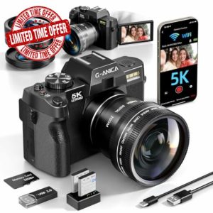 5K Digital Cameras for Photography,48MP/60FPS Video Camera for Vlogging