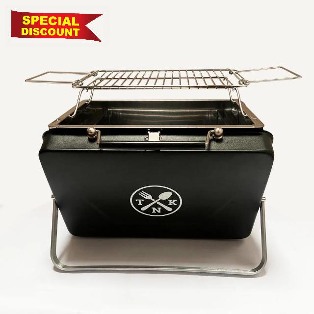 The Nomads Kitchens Portable BBQ Briefcase | Lightweight Camping BBQ Designed for Convenience | Perfect For Beach BBQ's or Cooking On The Go