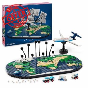 LEGO Family Travel Moments World Map Building Toy for Teens
