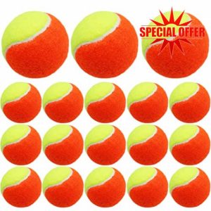 AMRTA Kids Tennis Balls Soft Elastic Low Compression Stage Pressureless Bulk Value 6/12/18/24 Pack