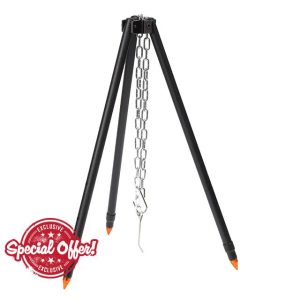 Camping Tripod Stand - Heavy Duty Tripod Rack For Camping | Camping Tripod For Cooking | Camping Campfire Tripod For Family Outings