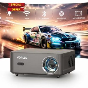 【Auto Focus & Keystone】Smart 4K Projector