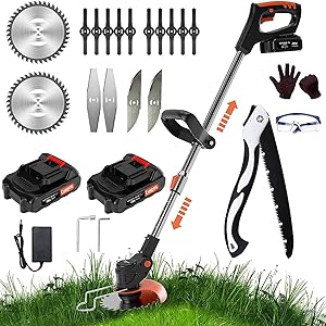 21V Cordless Strimmer Battery Lawn Trimmer,Lawn Edge Trimmer,Electric Trimmer,Lawn Mower