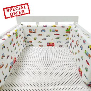 Breathable Crib Bumper Cot Liner Breathable Cot Bumper Cot Bumpers For Cot Bed Breathable Cot Bumper Cot Liner Padded Baby Boys Girls Nursery Breathable Crib Bed Liner Bumper