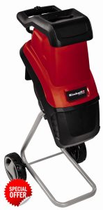 Einhell 2500W Electric Garden Shredder - Reversible Steel Blades