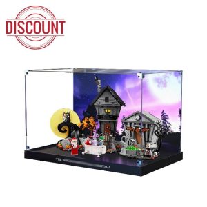 Acrylic Display Case for Lego 21351 The Nightmare Before Christmas,Dustproof Box
