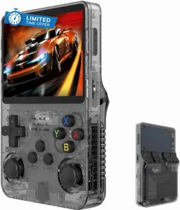 YUYQAQ 2024 New Keyboy Game Console R36S Retro Handheld Game Console with 128G Built-in 20000+ Classic Games