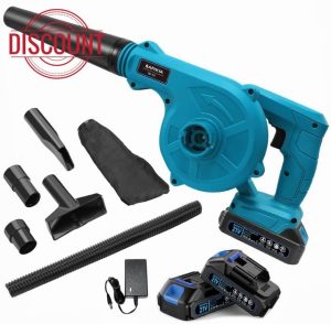 BAPHIYA Leaf Blower Cordless with 2 Batteries and Charger