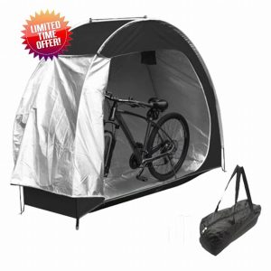 Bike Shed Bike Tent Rain & UV Protection Bike Cover with Window Inner Pocket Easy Assembly Outdoor Bike Storage for Garden Shed 76.8x64.2x31.5i
