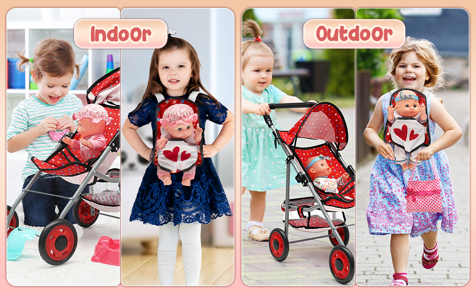 dolls pram for 1 year old toy pram dolls pushchair dolls pram for 2 year olds girls doll stroller