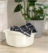 Waste bin made of powder-coated steel, 3 L, bucket with bucket and foot pedal