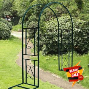 Heavy Duty Metal Rose Arches Rustproof Wide Garden Arch Trellis for Climbing Plants Decorative Entrance for Gardens