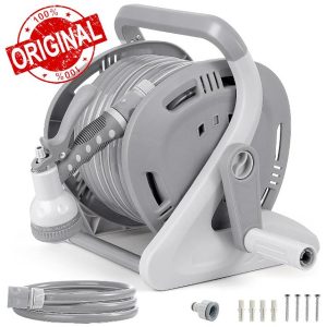 FLORA GUARD Garden Wall Mounted Hose Reel 20+2m