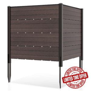 COSTWAY 2 Panels Outdoor Privacy Screen