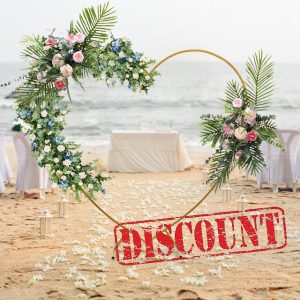 Heart Shape Metal Balloon Arch Kit 2.1M Metal Wedding Arch for Wedding Birthday Photo Background Decorations Arch Climbing Frames