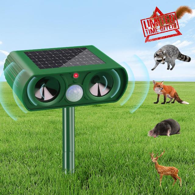Solar Ultrasonic Animal Repeller
