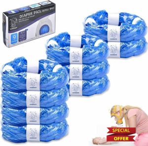 DYDHRER Nappy Bin Refills Bags - 9 Pack for Tommee Tippee