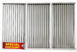 Direct Store Parts DS124 17" Stainless Steel Emitter Plates TRU-Infrared Grill Grates for Charbroil Performance Tru-Infrared 3 Burner Gas Grill 463335014