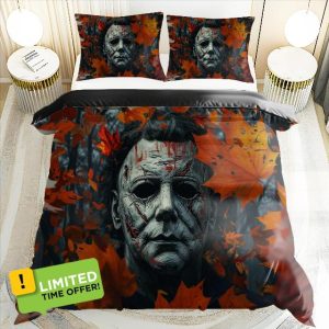 Horror Movie Printed Duvet Covers Horror Bedding Set Halloween Quilt Covers for Teens Adults (style2