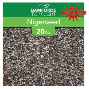 Bamfords Top Flight Niger Seeds for Birds 20kg - High-Energy