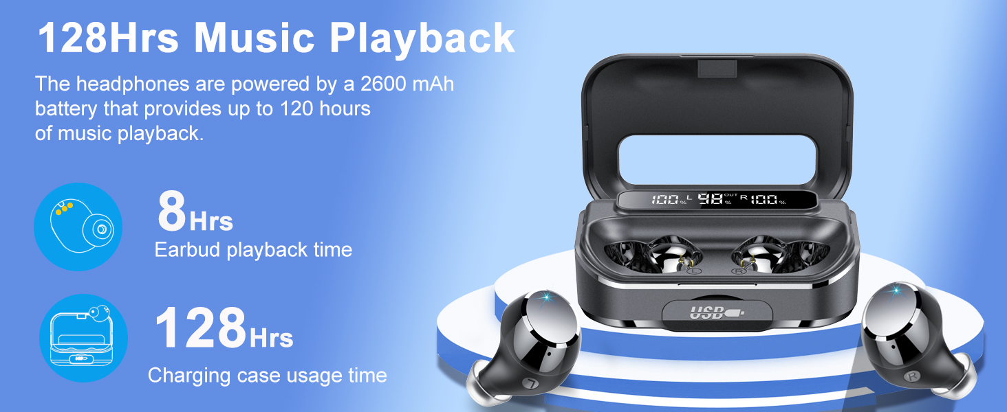 Wireless Headphones Earphones Earbuds Bluetooth Earpods Noise Cancelling Earhooks Pods Waterproof