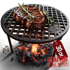 Gusskönig Cast Iron Cooking Grate (Susani Grilling Grate) with Legs