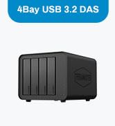 TERRAMASTER D6-320 External Hard Drive Enclosure - USB 3.2 Gen2 10Gbps Type-C HDD Storage Hot Swa...