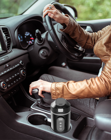 Car Heating Cup 12V/24V Car Electric Heating Mug Portable Travel Electric Cup