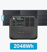 BLUETTI Solar Generator AC240 with 200W Solar Panels Included, 1536Wh/2400W Solar Generator, Expa...