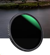 K&F Concept 82mm Variable ND Filter Adjustable Fader Neutral Density ND2 - ND32 Filter, NO Spot X...