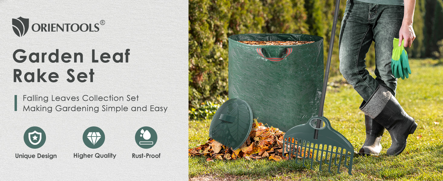 garden leaf rake set