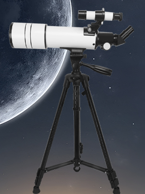 telescope with phone holder