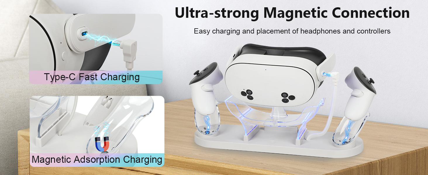 quest 3s charging dock