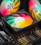 upHere gaming H85K6 CPU Air Cooler, 85mm Height Low Profile CPU Cooler 6×Ф6mm Heatpipes, TDP 180W...
