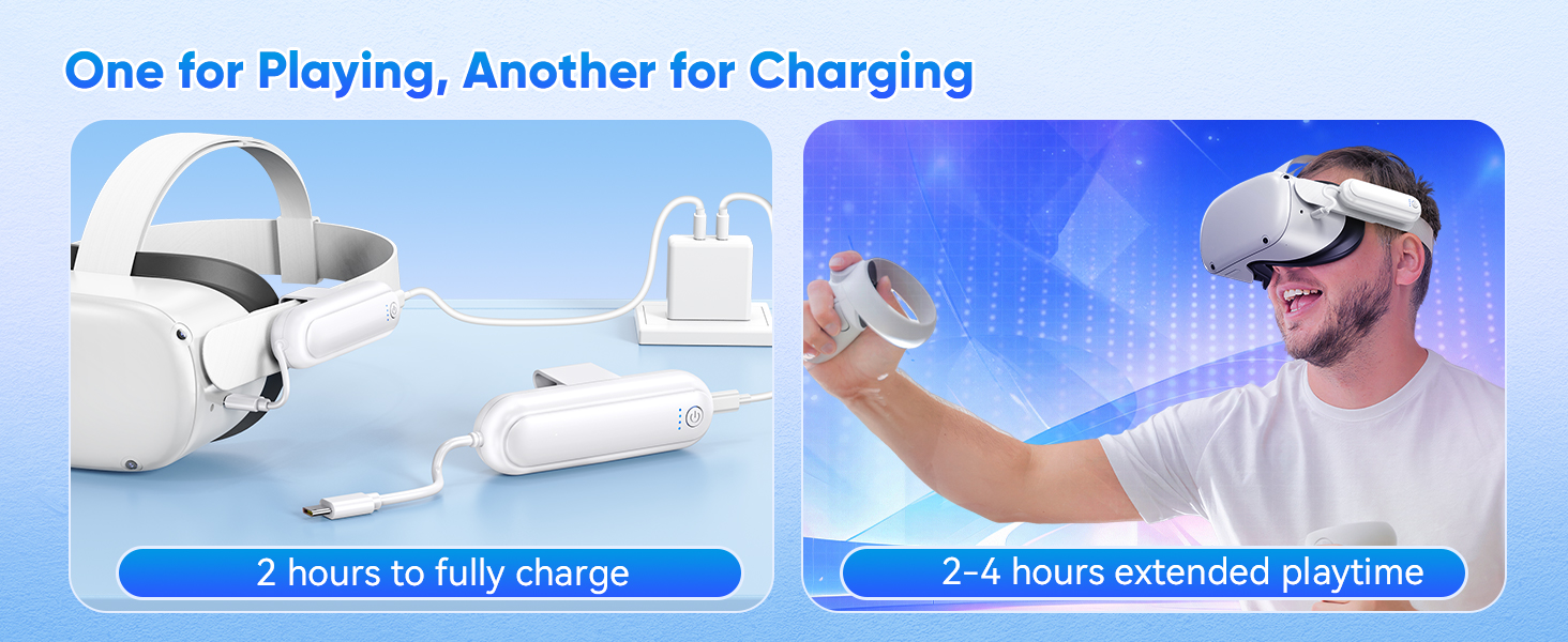 Battery pack for meta quest 2