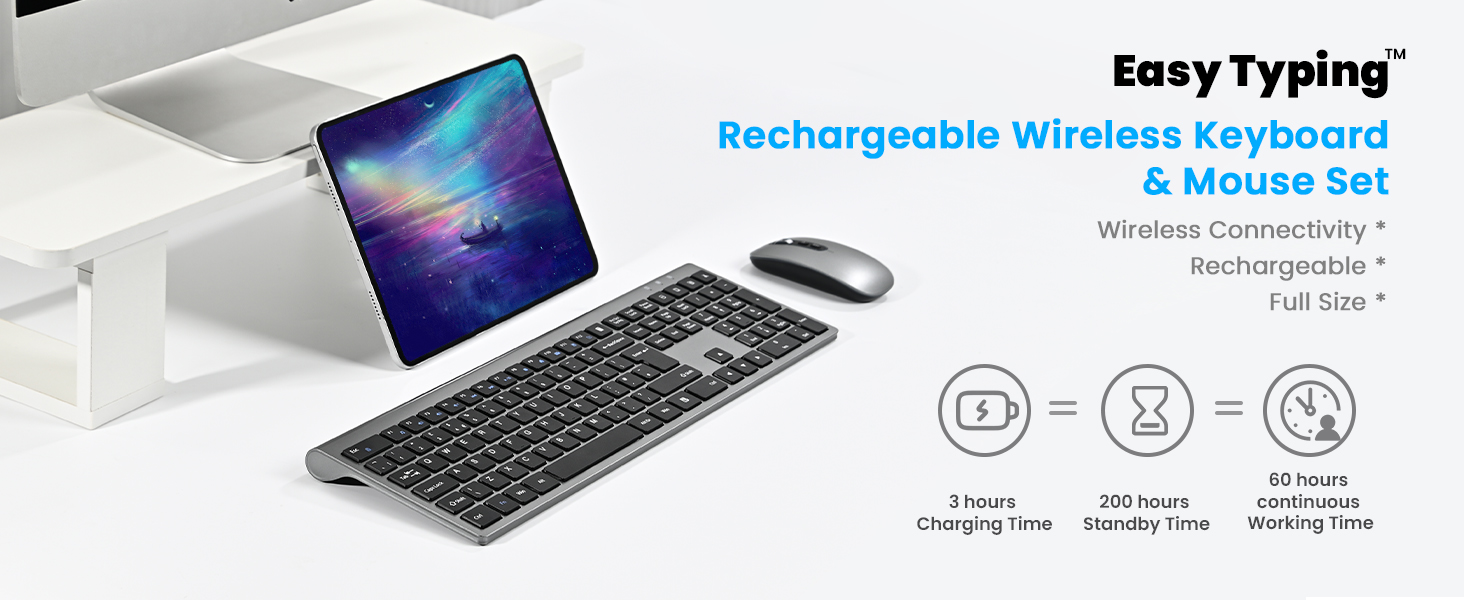 Wireless keyboard and mouse