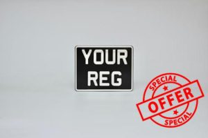 Classic Metal Pressed 7.5 x 6 Motorbike Number Plate