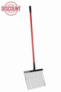 HY EQUESTRIAN HYCONIC Shavings Fork - Red/Black