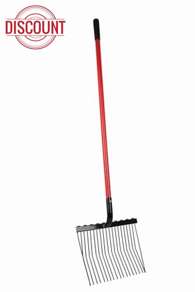 HY EQUESTRIAN HYCONIC Shavings Fork - Red/Black