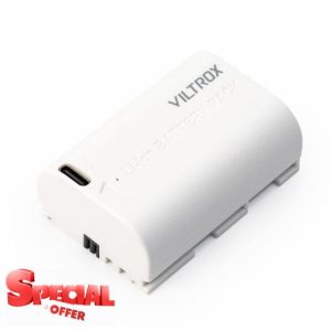 VILTROX LP-E6 LP-E6N LP-E6NH 2400mAh Replacement Battery with USB Type-C Fast Charging Rechargeable Camera Batteries Compatible with Canon EOS R5 R6 R6II R7 5D II III IV 6D 6DII 70D 80D 90D