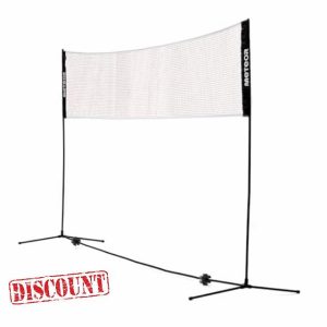 Badminton Net Foldable Nylon Net Adjustable Poles Height Portable Set Volleyball Tennis Badminton Fu