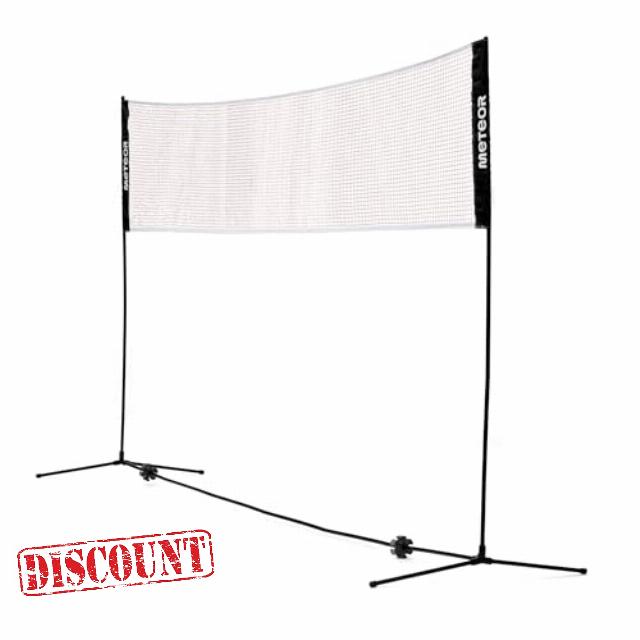 Badminton Net Foldable Nylon Net Adjustable Poles Height Portable Set Volleyball Tennis Badminton Fu