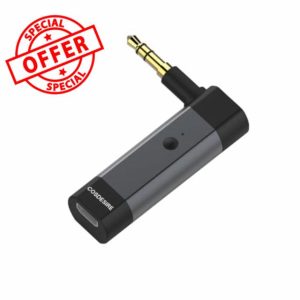 COSDESIRE Bluetooth Adapter with 3.5mm AUX Jack and Built-in Microphone for Beats Mixr/Solo 2 / Studio 2 / Executive/Pro Wired Headphones